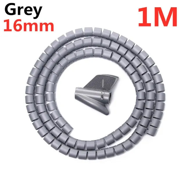 Gaine spirale flexible 10/16 mm – 1 à 2 m