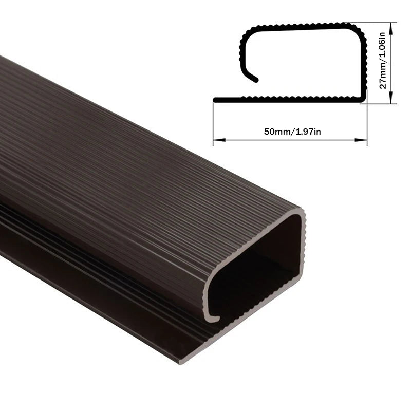 Goulotte PVC 40 cm sous bureau – Sans perçage