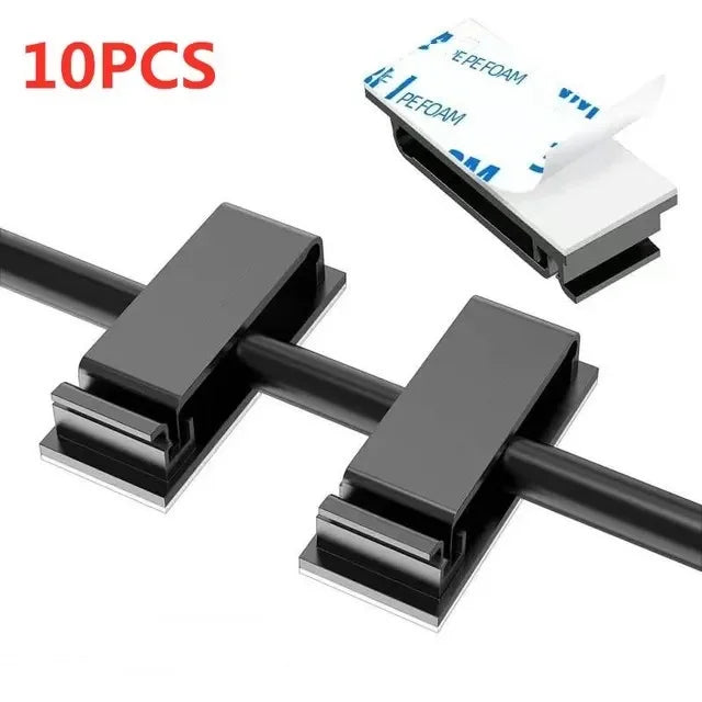 Clips adhésifs compacts pour câbles