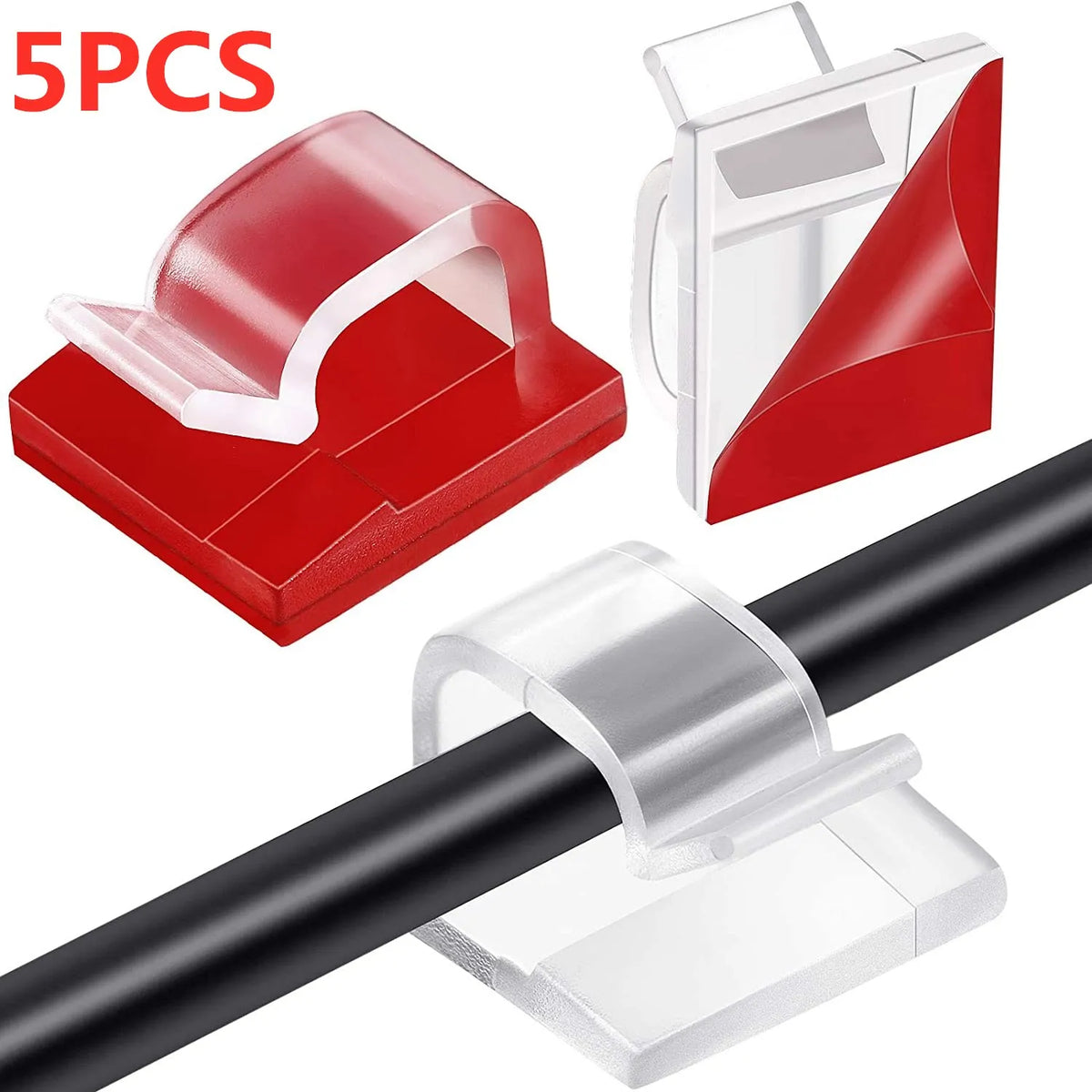 Clips de fixation adhésifs pour câbles