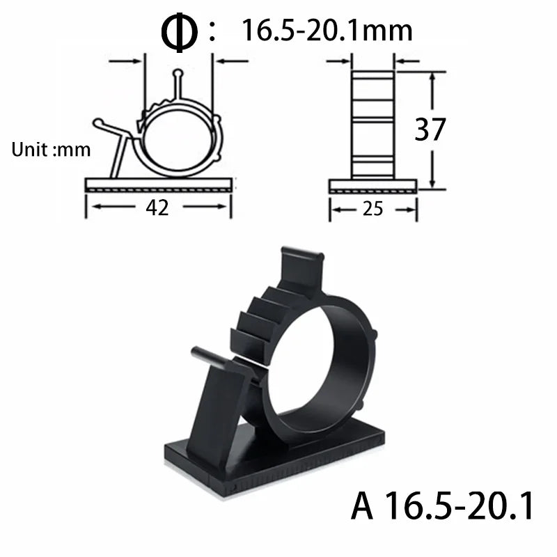 Clips range-câbles USB – Pack de 10