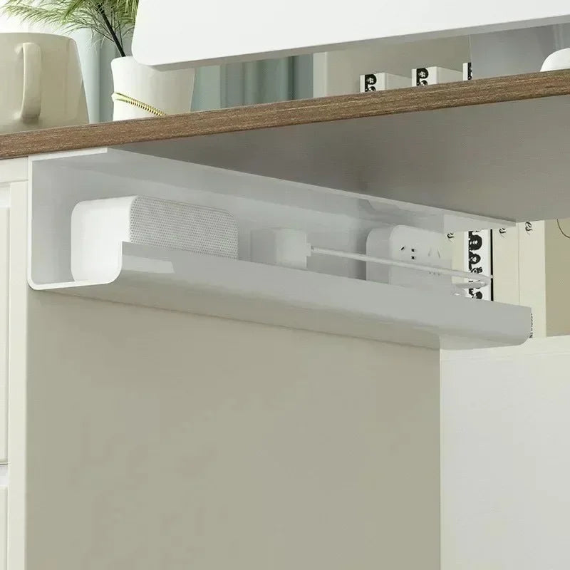 Goulotte large sous bureau – Design discret