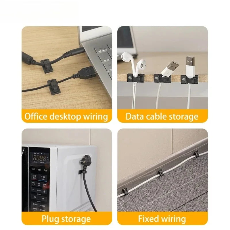 Clips adhésifs réglables – Pack de 10