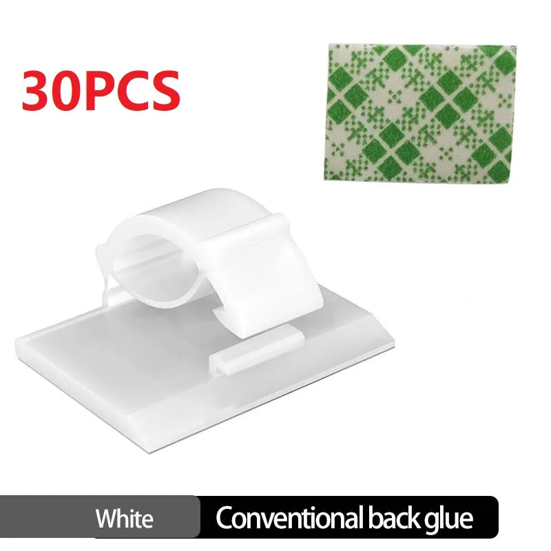 Clips range-câbles de bureau – Pack de 30