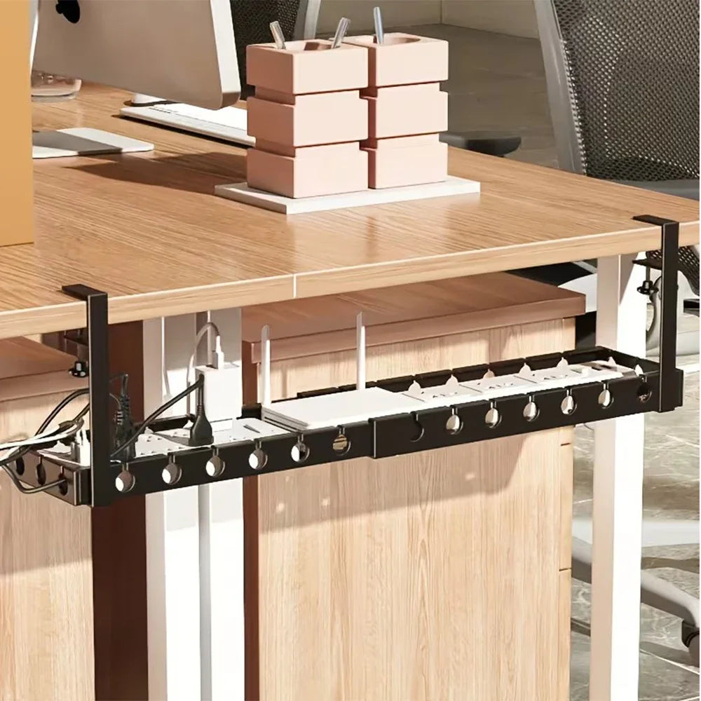 Kit goulotte sous bureau à pince – Sans perçage