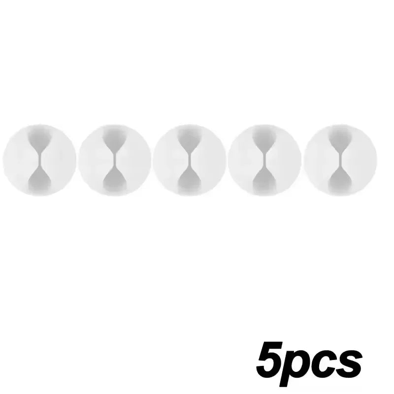 Clips adhésifs guide-câbles pour bureau