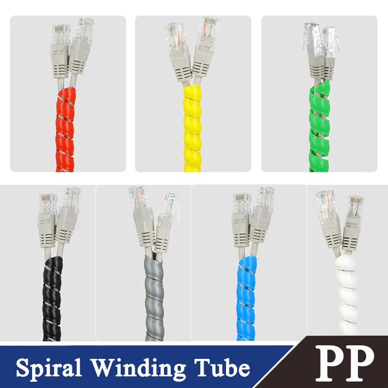 Gaine spirale flexible 8–14 mm – 1 à 10 m