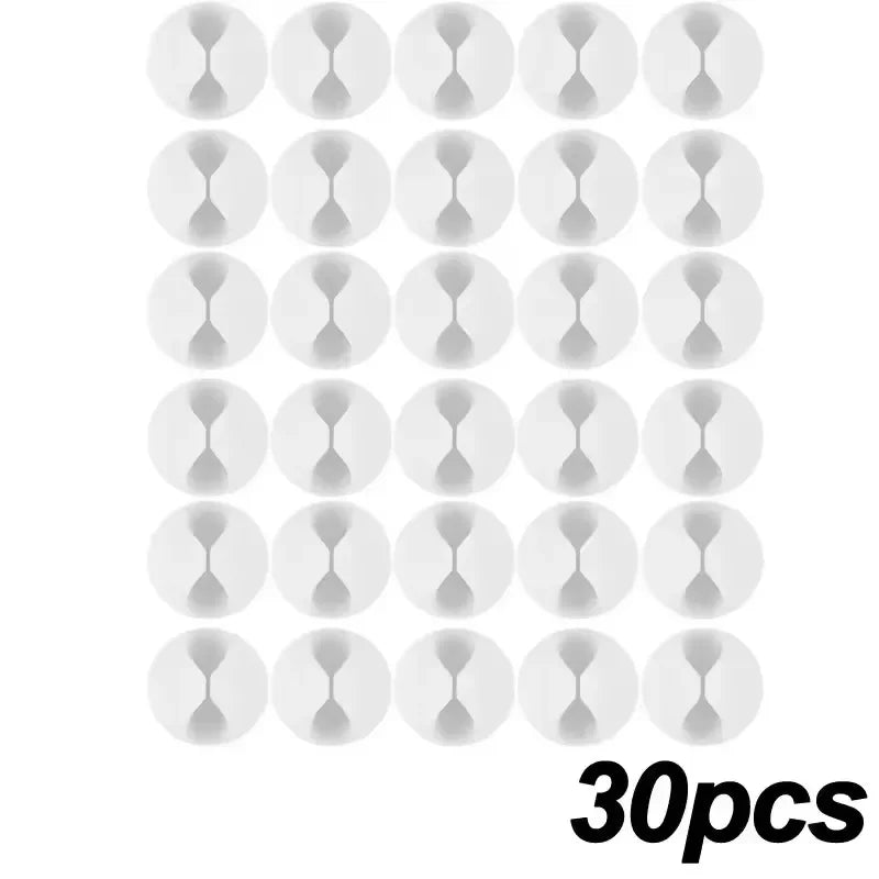Clips adhésifs guide-câbles pour bureau