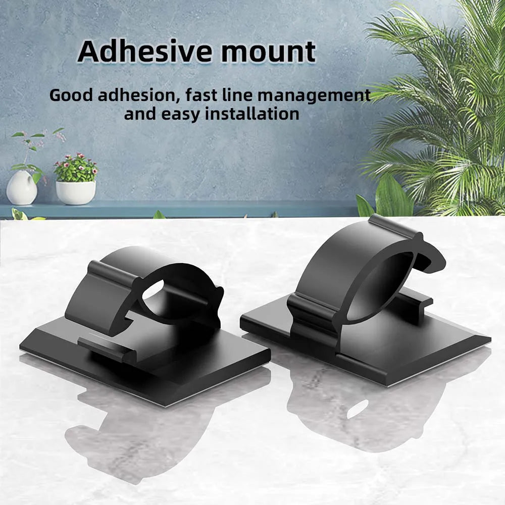 Clips range-câbles de bureau – Pack de 30