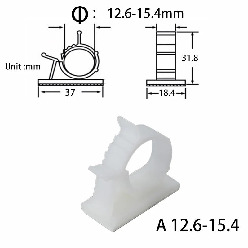 Clips range-câbles USB – Pack de 10