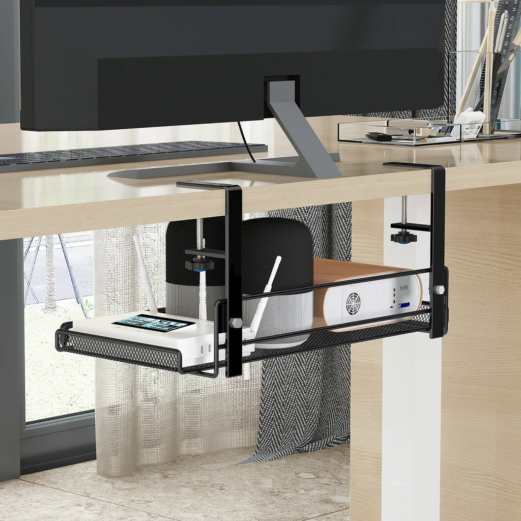 Panier de rangement suspendu sous bureau