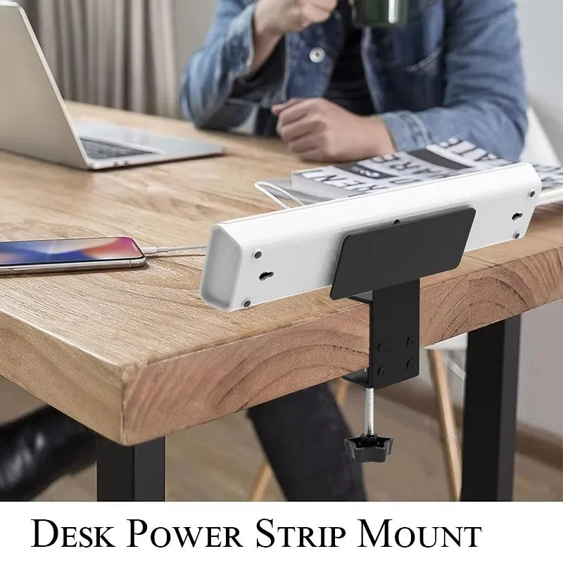 Support multiprise sous bureau – Fixation sans perçage