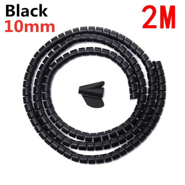 Gaine spirale flexible 10/16 mm – 1 à 2 m
