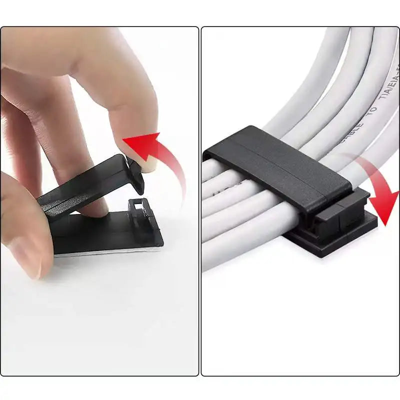 Clips de fixation adhésifs pour câbles