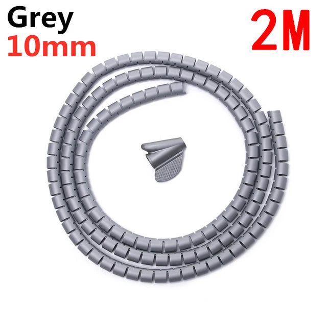 Gaine spirale flexible 10/16 mm – 1 à 2 m