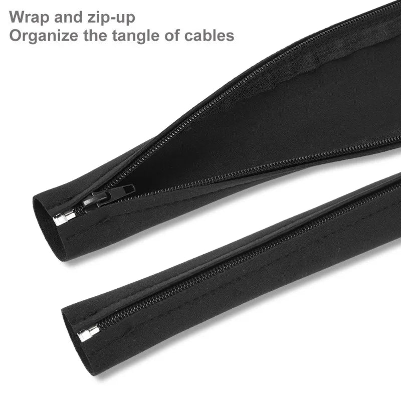Gaine zippée cache-câbles flexible
