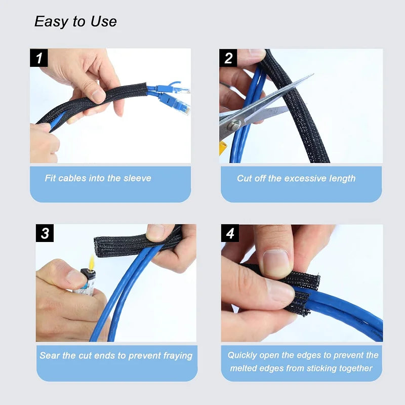 Gaine auto-fermante flexible – 0,5 à 10 m
