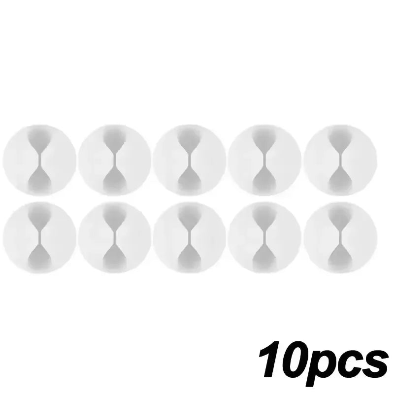 Clips adhésifs guide-câbles pour bureau