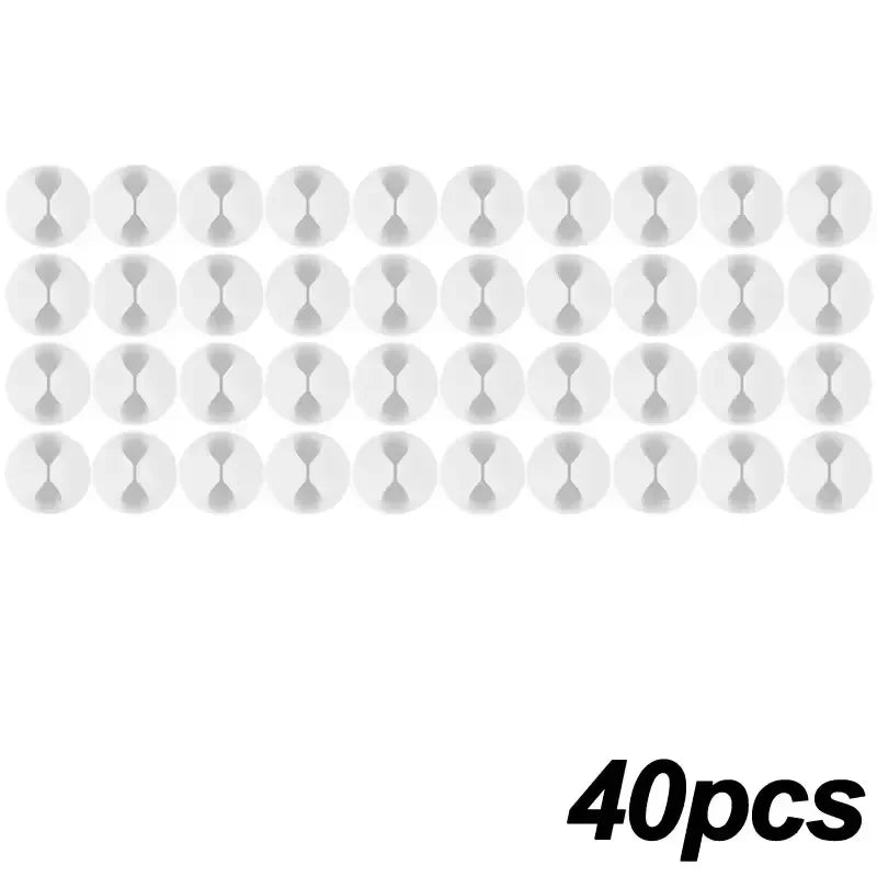 Clips adhésifs guide-câbles pour bureau