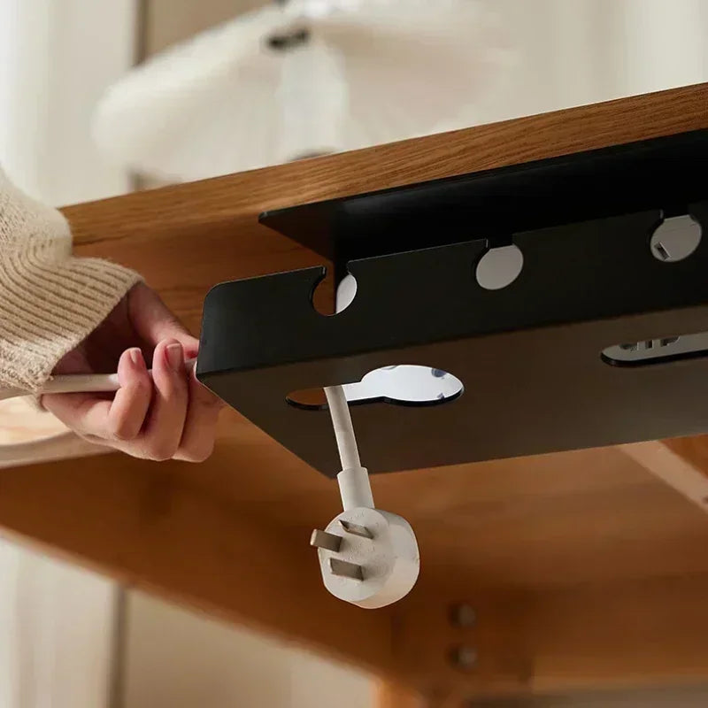 Panier compact à pince sous bureau – Noir ou blanc