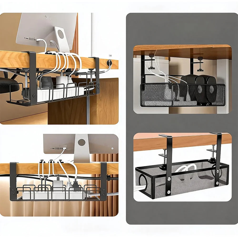 Goulotte métal 40 cm à pince – Sans perçage
