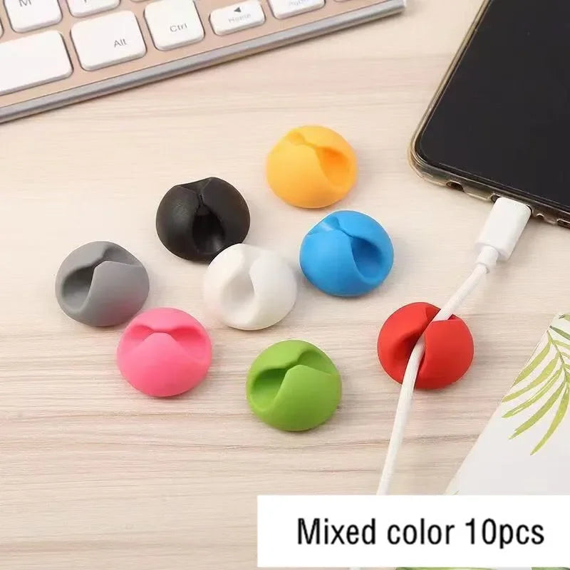 Clips adhésifs guide-câbles – Pack de 10