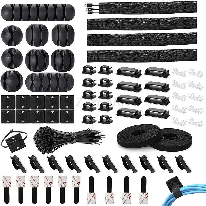 Kit complet de gestion des câbles – 173 pièces
