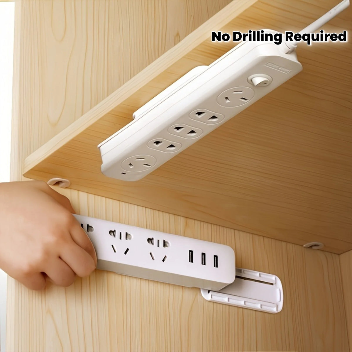 Supports muraux pour multiprise – Pack de 5