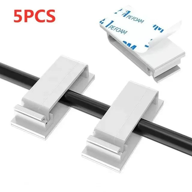 Clips adhésifs compacts pour câbles