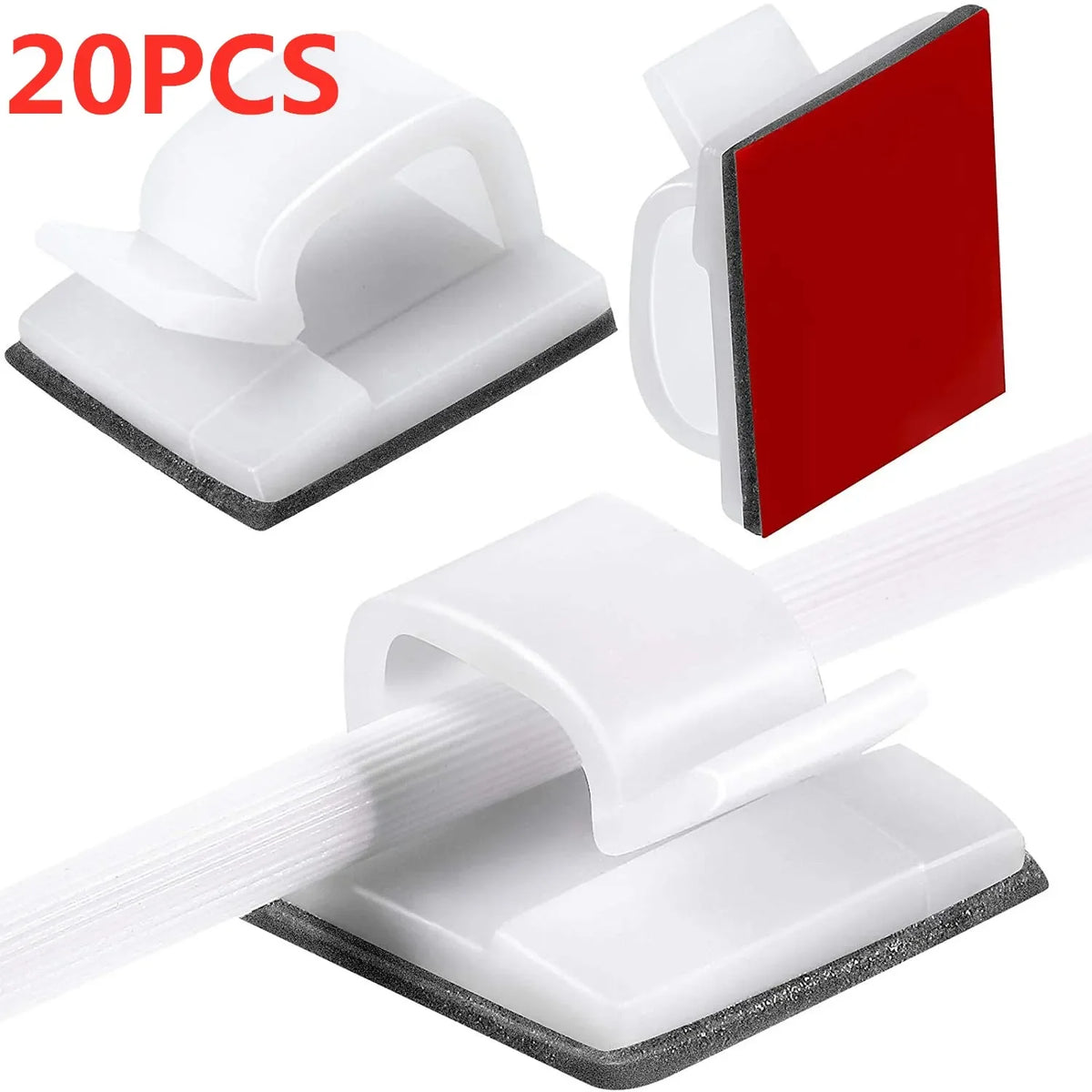 Clips adhésifs compacts pour câbles