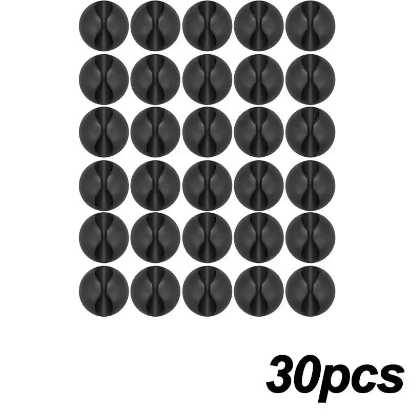 Clips adhésifs guide-câbles pour bureau