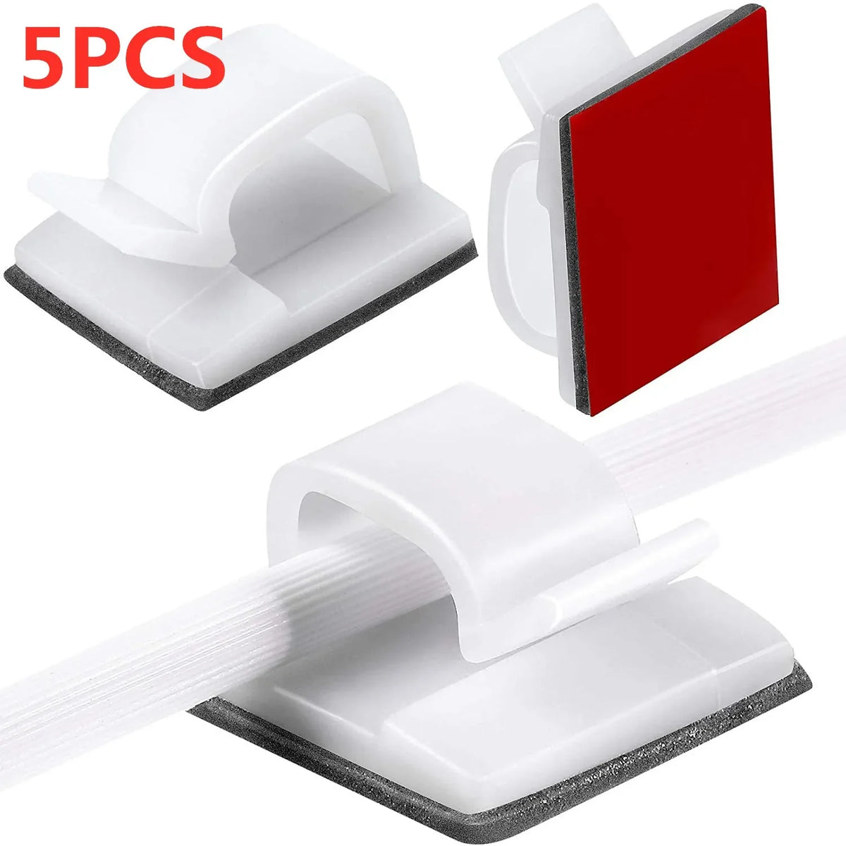 Clips adhésifs compacts pour câbles