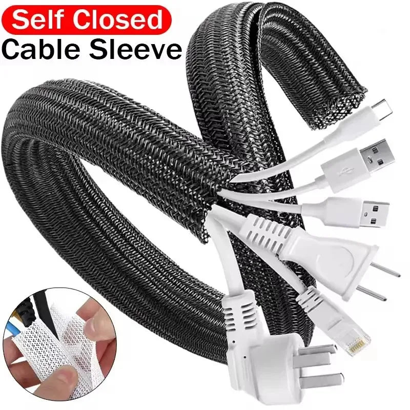 Gaine tressée PET auto-fermante – 1 à 5 m