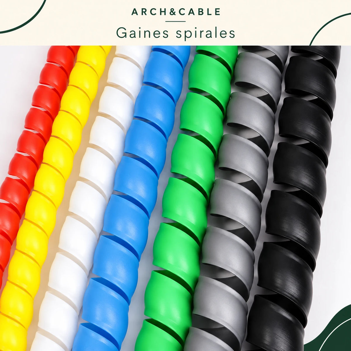 Gaine spirale PP 8/10 mm – 2 à 10 m