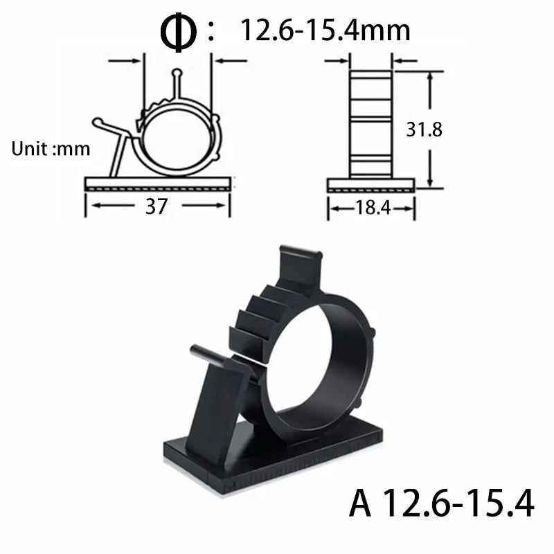 Clips range-câbles USB – Pack de 10