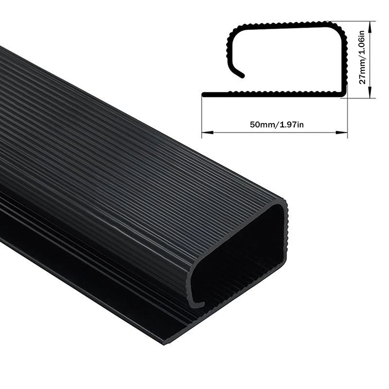 Goulotte PVC 40 cm sous bureau – Sans perçage