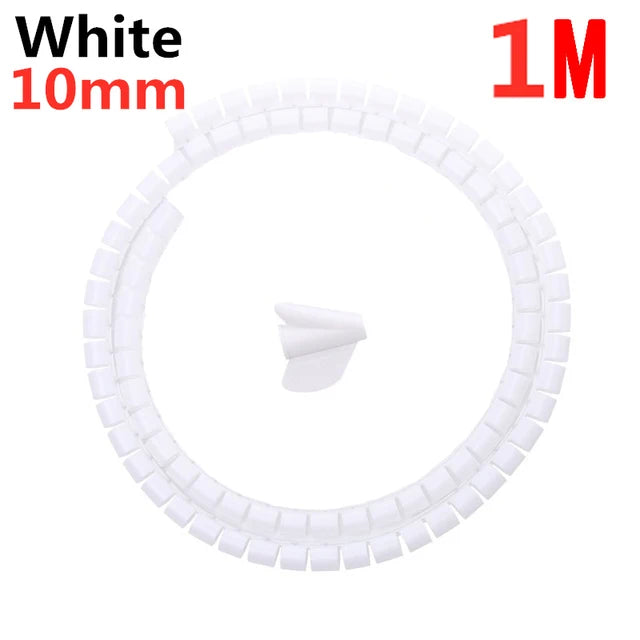 Gaine spirale flexible 10/16 mm – 1 à 2 m
