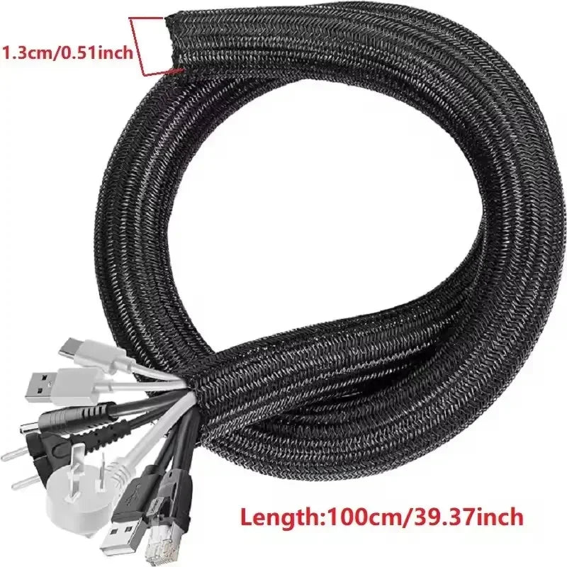 Gaine tressée PET auto-fermante – 1 à 5 m