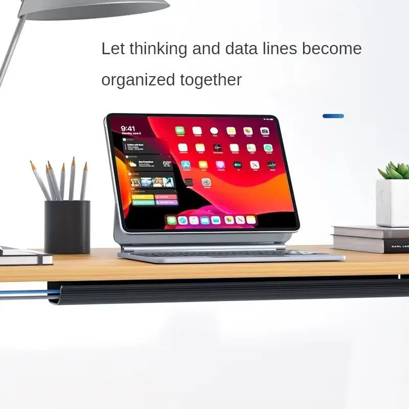 Goulotte blanche sous bureau – Sans perçage