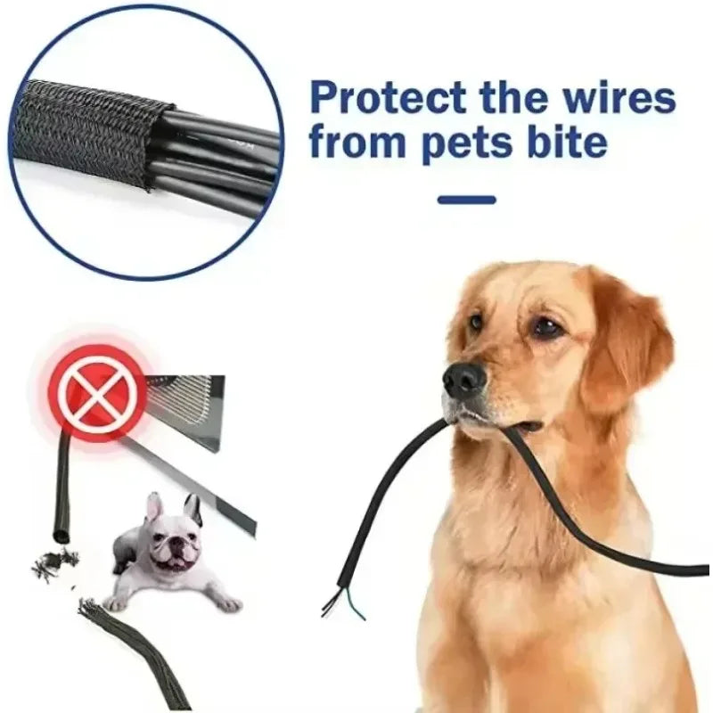 Gaine tressée PET auto-fermante – 1 à 5 m