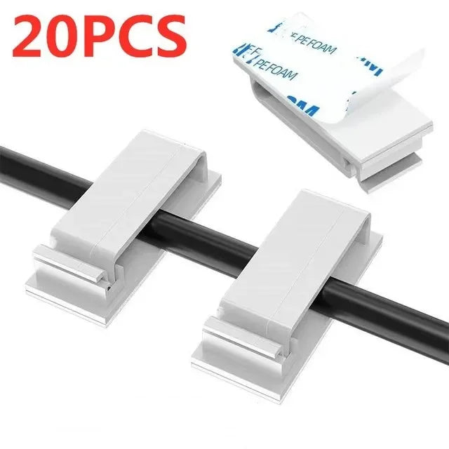 Clips adhésifs compacts pour câbles