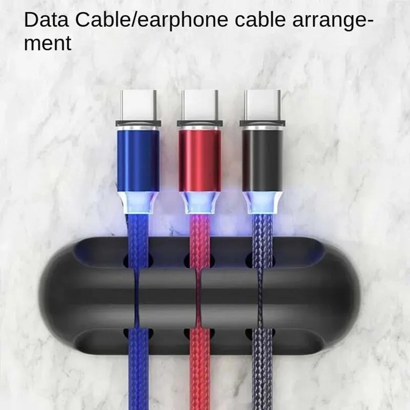 Organiseur silicone adhésif pour câbles