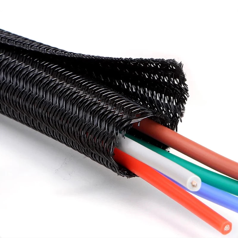 Gaine tressée PET auto-fermante – 3 à 50 mm