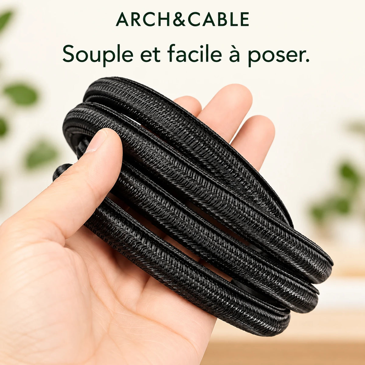 Gaine tressée PET auto-fermante – 3 à 50 mm