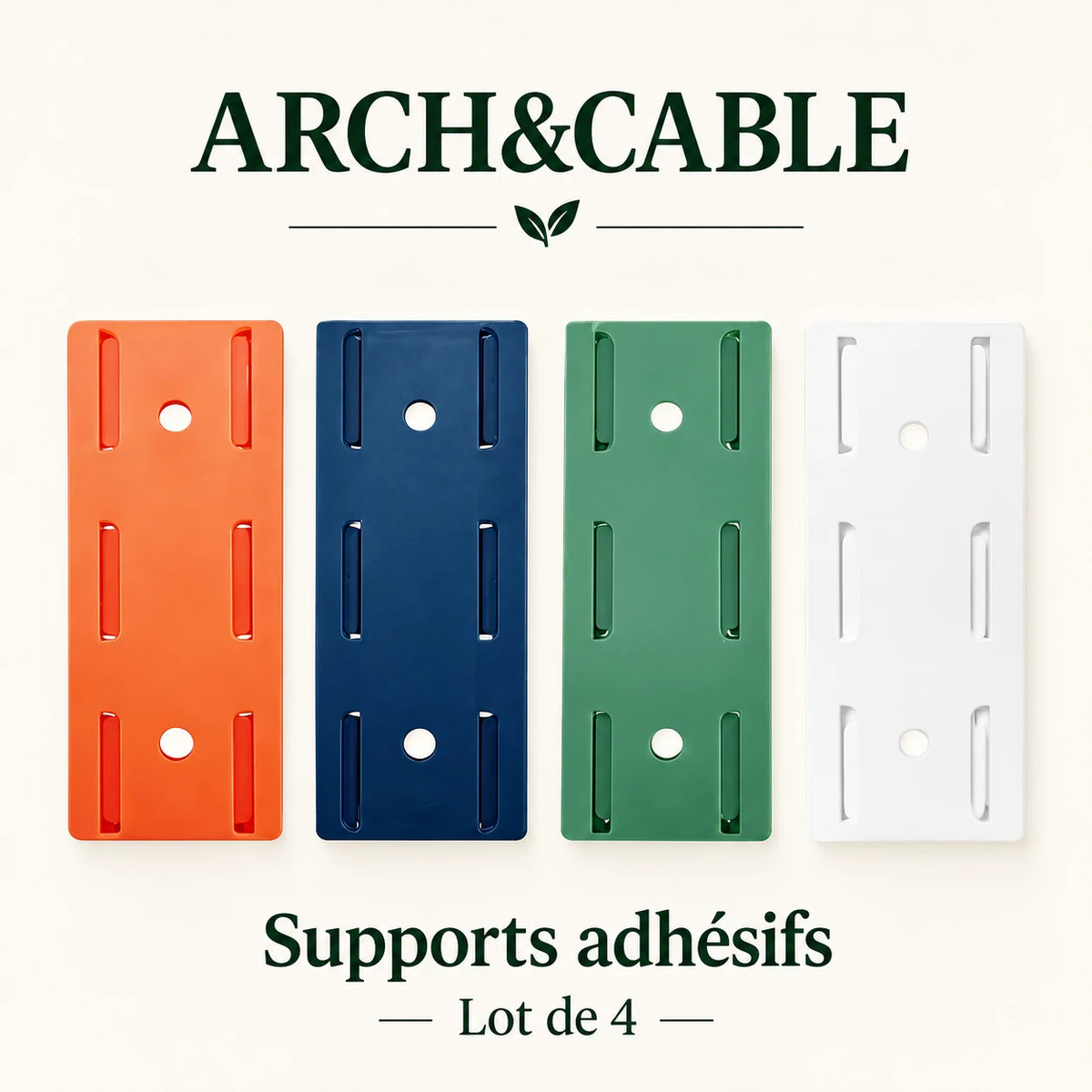 Supports adhésifs pour multiprise – Lot