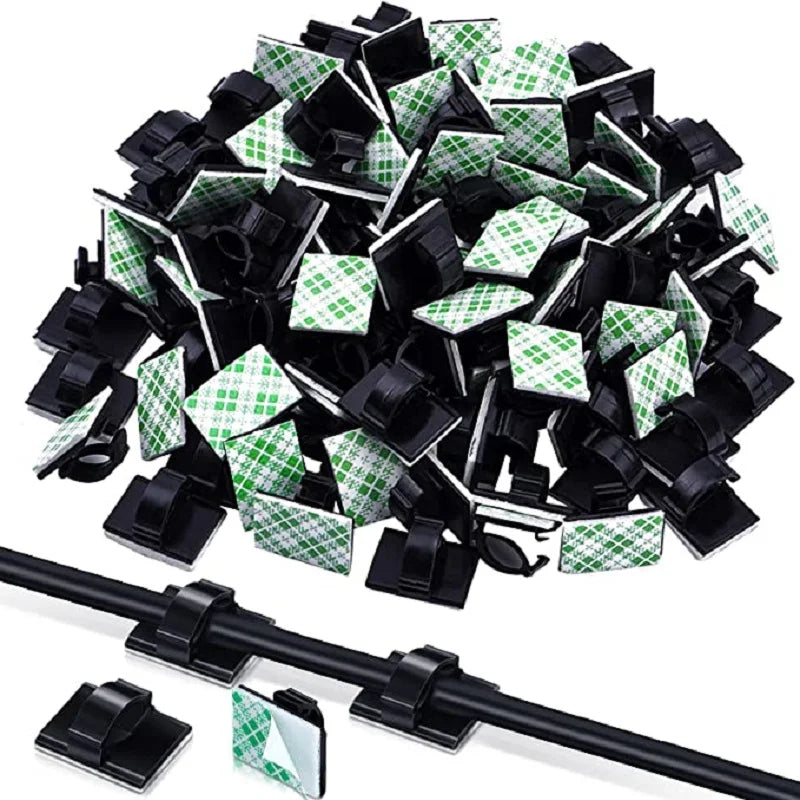 Clips range-câbles de bureau – Pack de 30