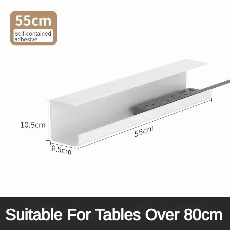 Goulotte large sous bureau – Design discret