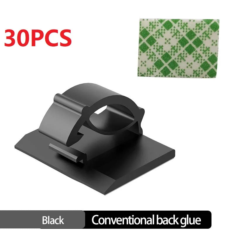 Clips range-câbles de bureau – Pack de 30