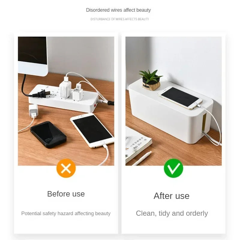 Boîte cache-multiprise avec couvercle