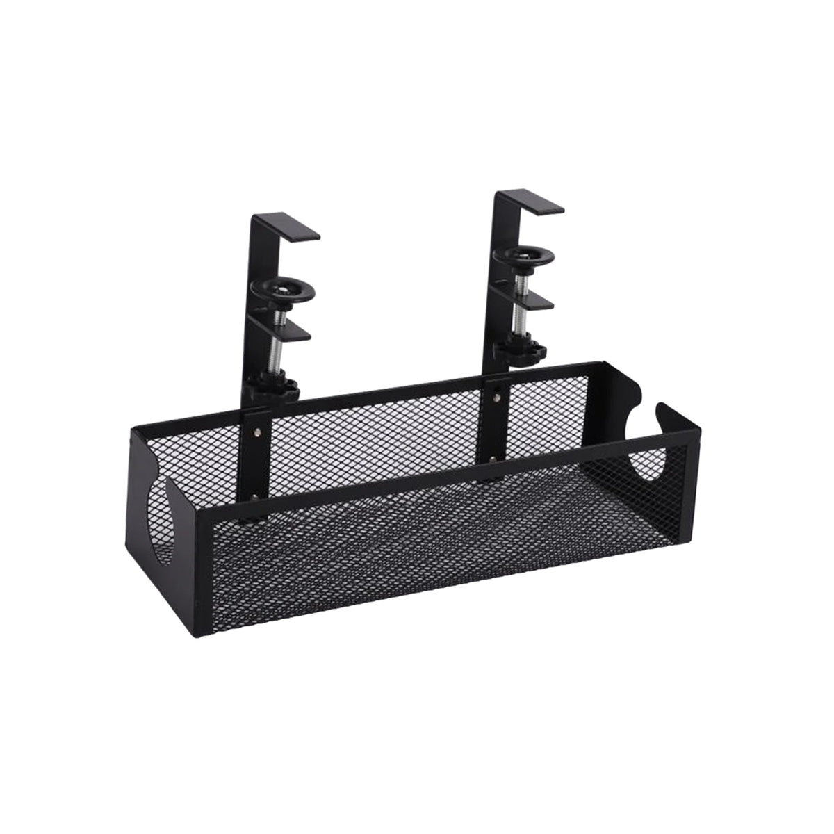 Panier grillagé sous bureau à pince – Grande capacité